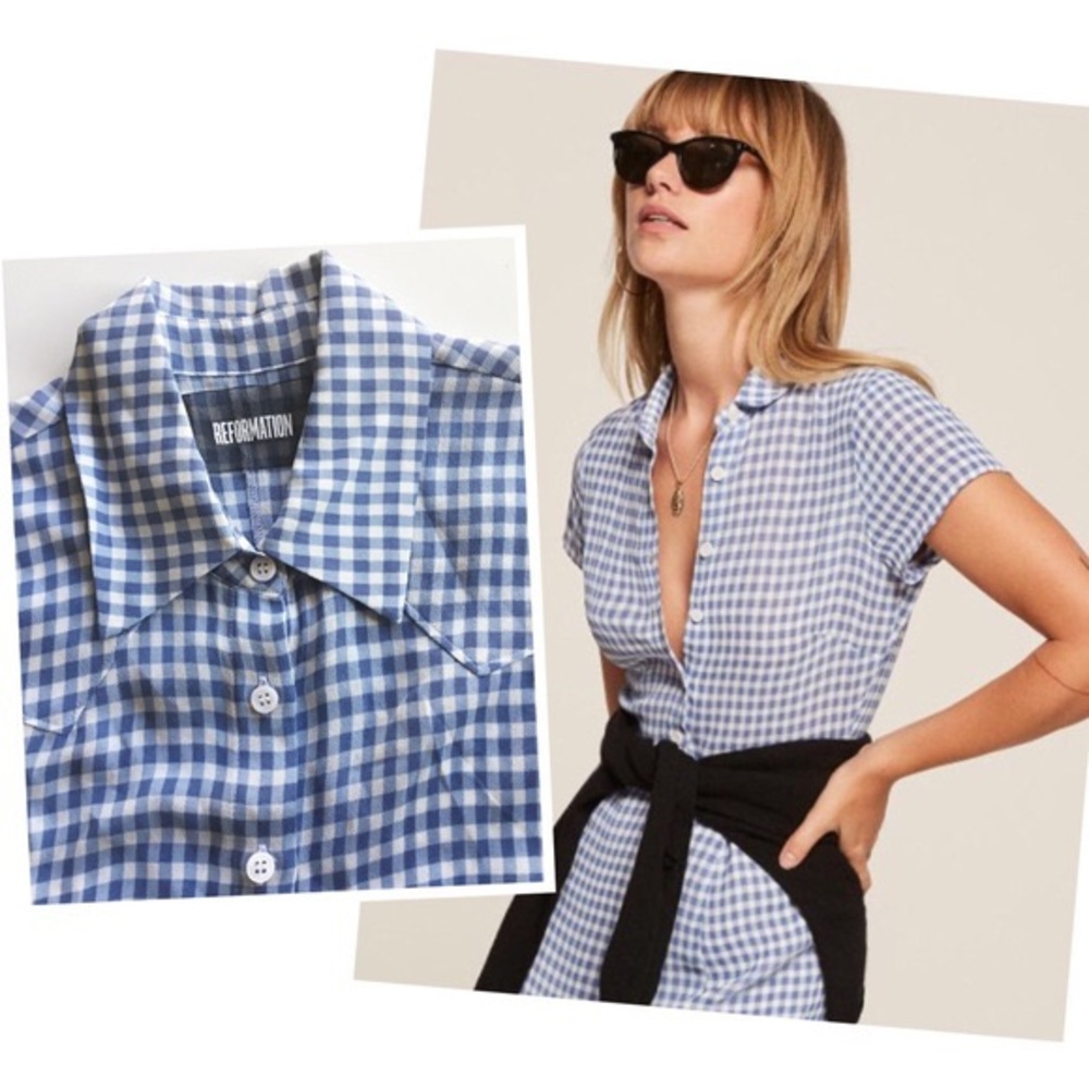 Reformation Button Down Blouse